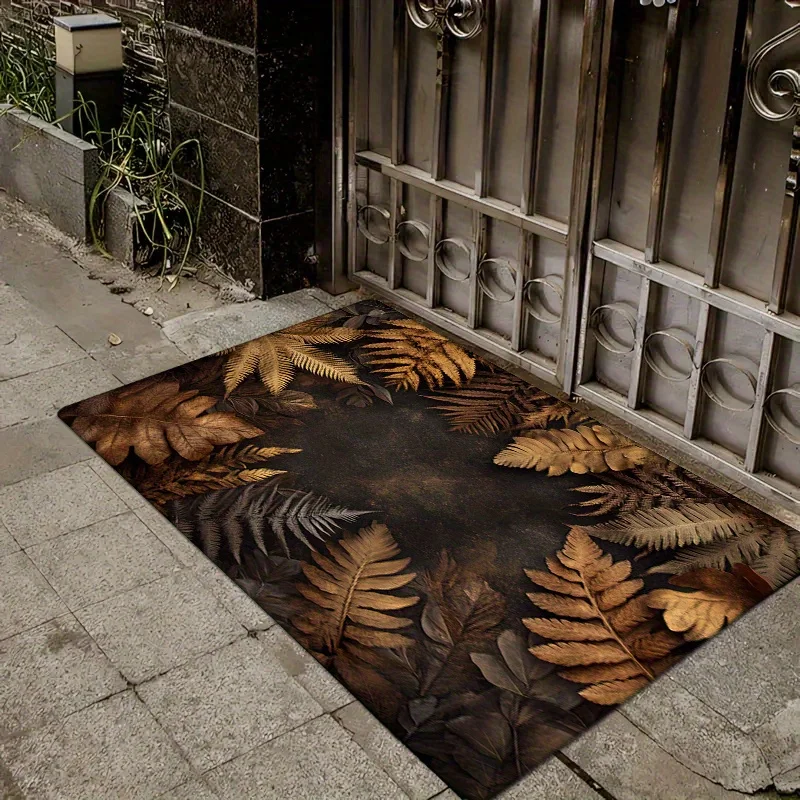Vintage Soft Quiet Fern Design Non-slip Floor Mat, Comfortable Indoor Doormat for Kitchen, Bathroom, Living Room, Bedroom
Vintage Soft Quiet Fern Design Non-slip Floor Mat, Comfortable Indoor Doormat for Kitchen, Bathroom, Living Room, Bedroom
