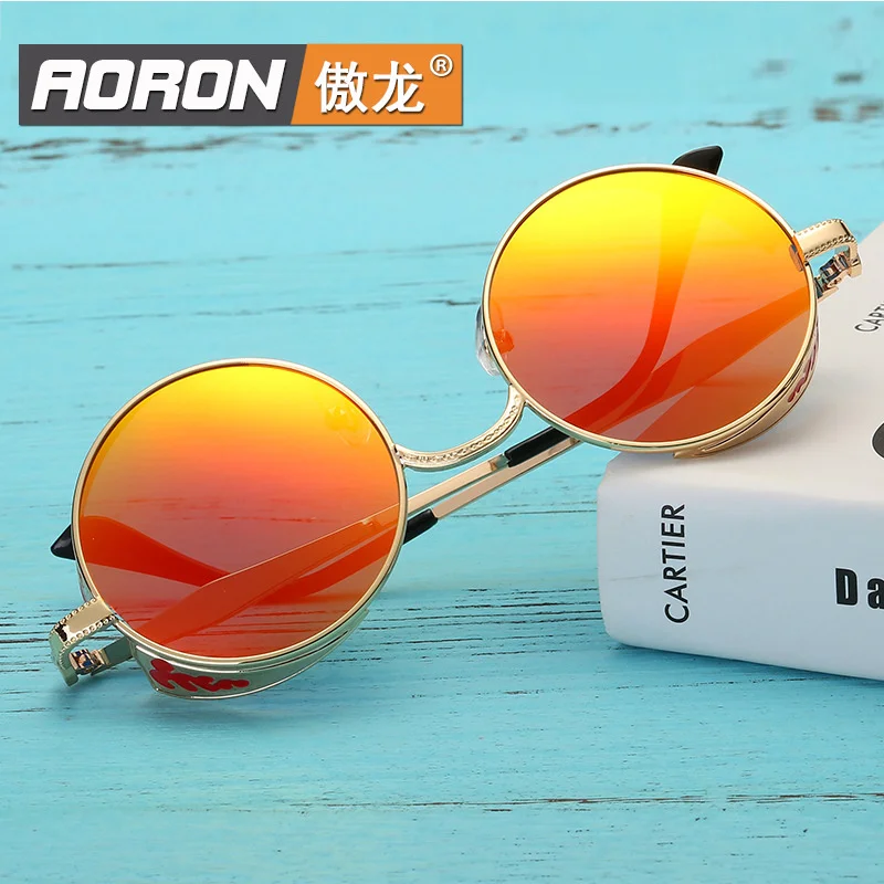 Punk steam round women's polarized sunglasses large frame face repair dazzling Sunglasses Women a371
Punk steam round women's polarized sunglasses large frame face repair dazzling Sunglasses Women a371