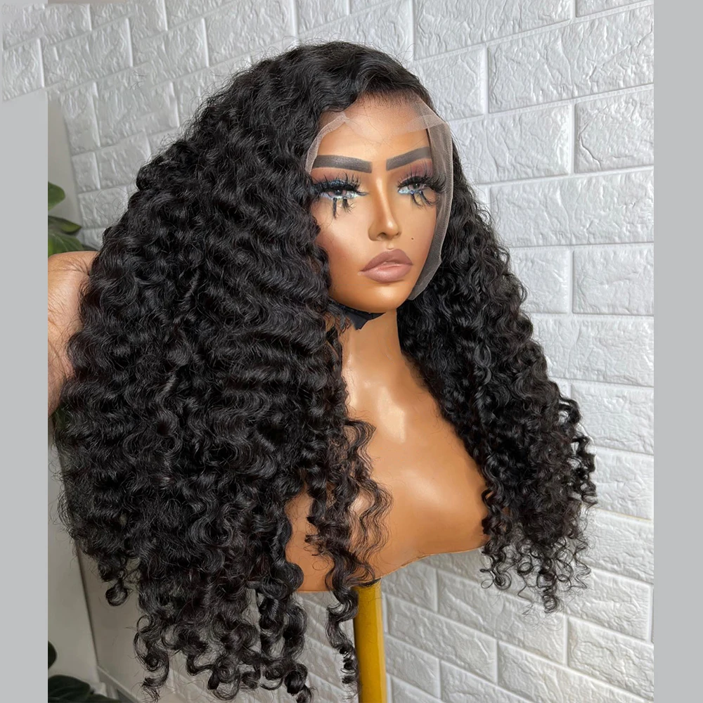 Soft Natural Black Glueless 26inch 180Density Long Kinky Curly Deep Lace Front Wig For Women With Baby Hair Preplucked Daily
Soft Natural Black Glueless 26inch 180Density Long Kinky Curly Deep Lace Front Wig For Women With Baby Hair Preplucked Daily