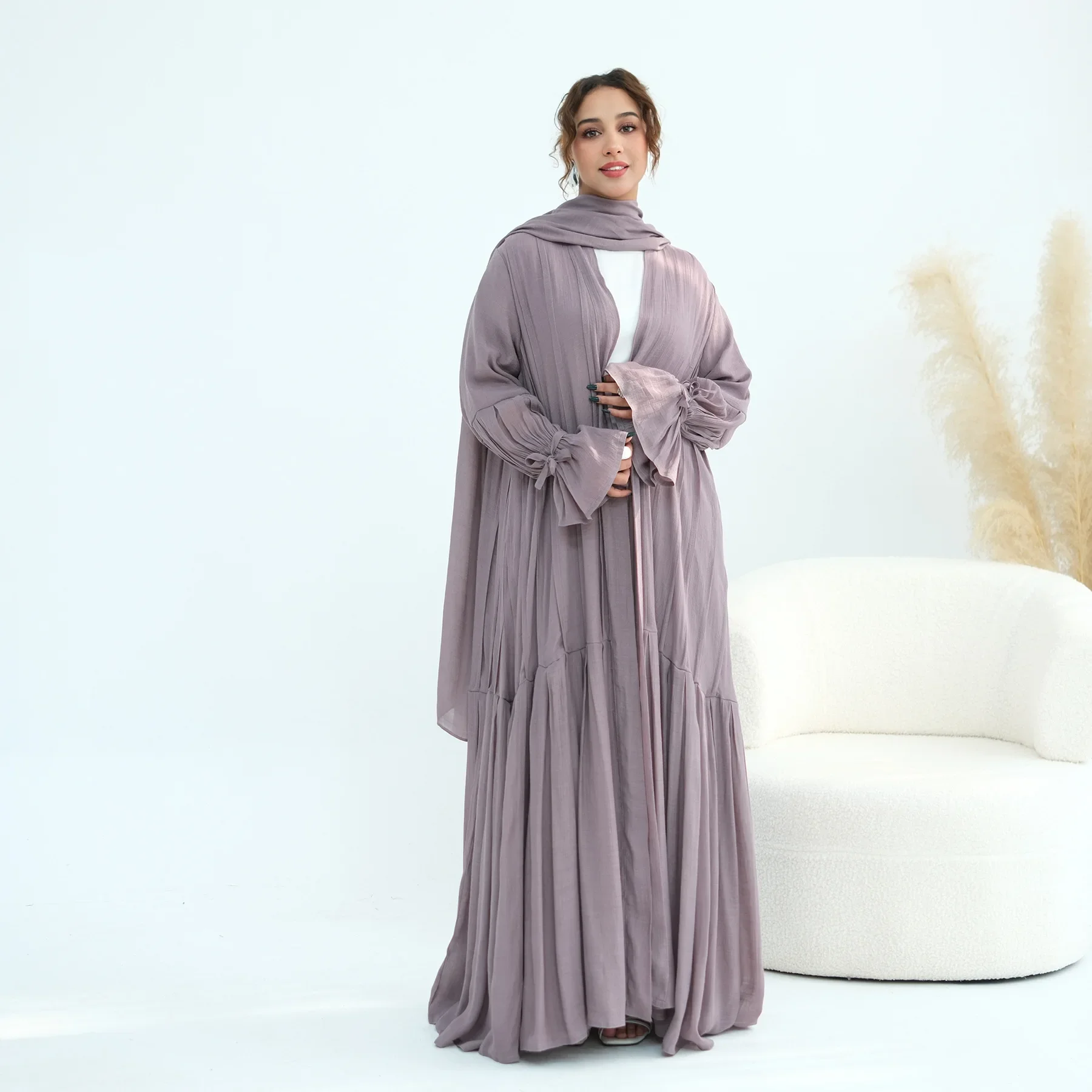 Комплект из 2 предметов: Абайя и платок для женщин на Ид, кардиган, джалабия в дубайском стиле, платья-макси для Рамадана, вечерние платья, длинный арабский халат, марокканский кафтан
Комплект из 2 предметов: Абайя и платок для женщин на Ид, кардиган, джалабия в дубайском стиле, платья-макси для Рамадана, вечерние платья, длинный арабский халат, марокканский кафтан