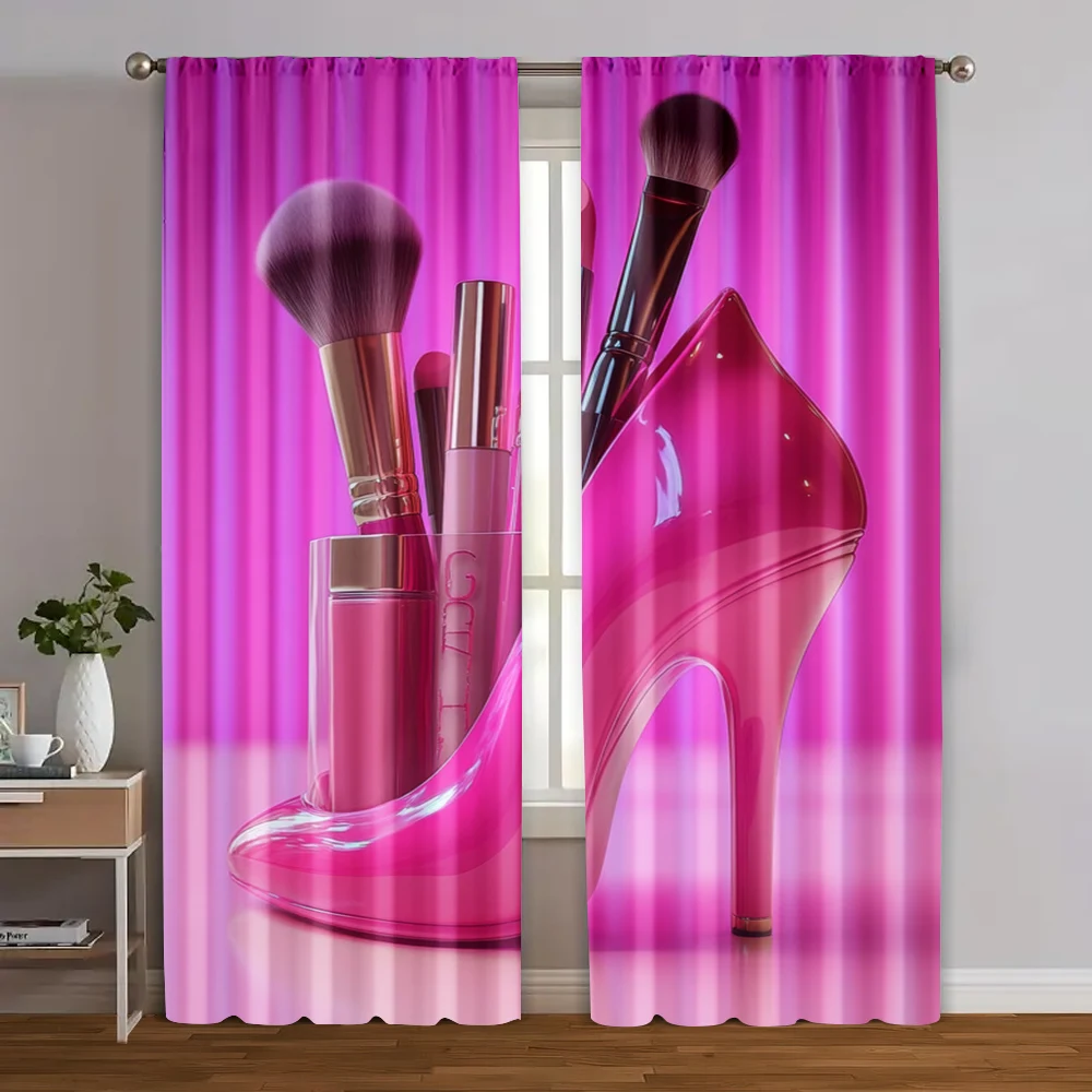 2pcs, Creative Curtains 2D print Pink high heels cosmetics Versatile Fabric (without rod) Outdoor Decorations Use for Various
2pcs, Creative Curtains 2D print Pink high heels cosmetics Versatile Fabric (without rod) Outdoor Decorations Use for Various