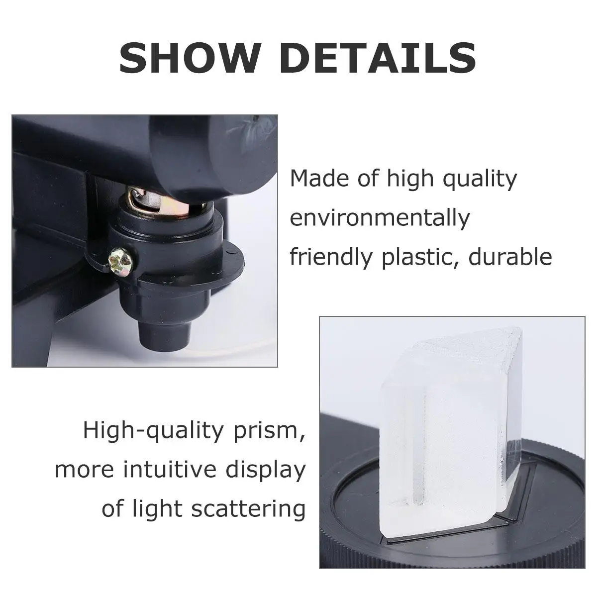 Dispersion Demonstrator Prism Physics Teaching Aids Experimental Equipment Optics Classroom Supplies Glass Plastic Electronic
Dispersion Demonstrator Prism Physics Teaching Aids Experimental Equipment Optics Classroom Supplies Glass Plastic Electronic