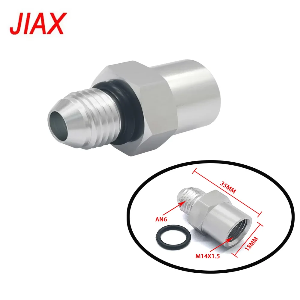 Silver Aluminum M14x1.5 Female to 6AN Male Fuel Adapter for Automotive Car Accessory
Silver Aluminum M14x1.5 Female to 6AN Male Fuel Adapter for Automotive Car Accessory