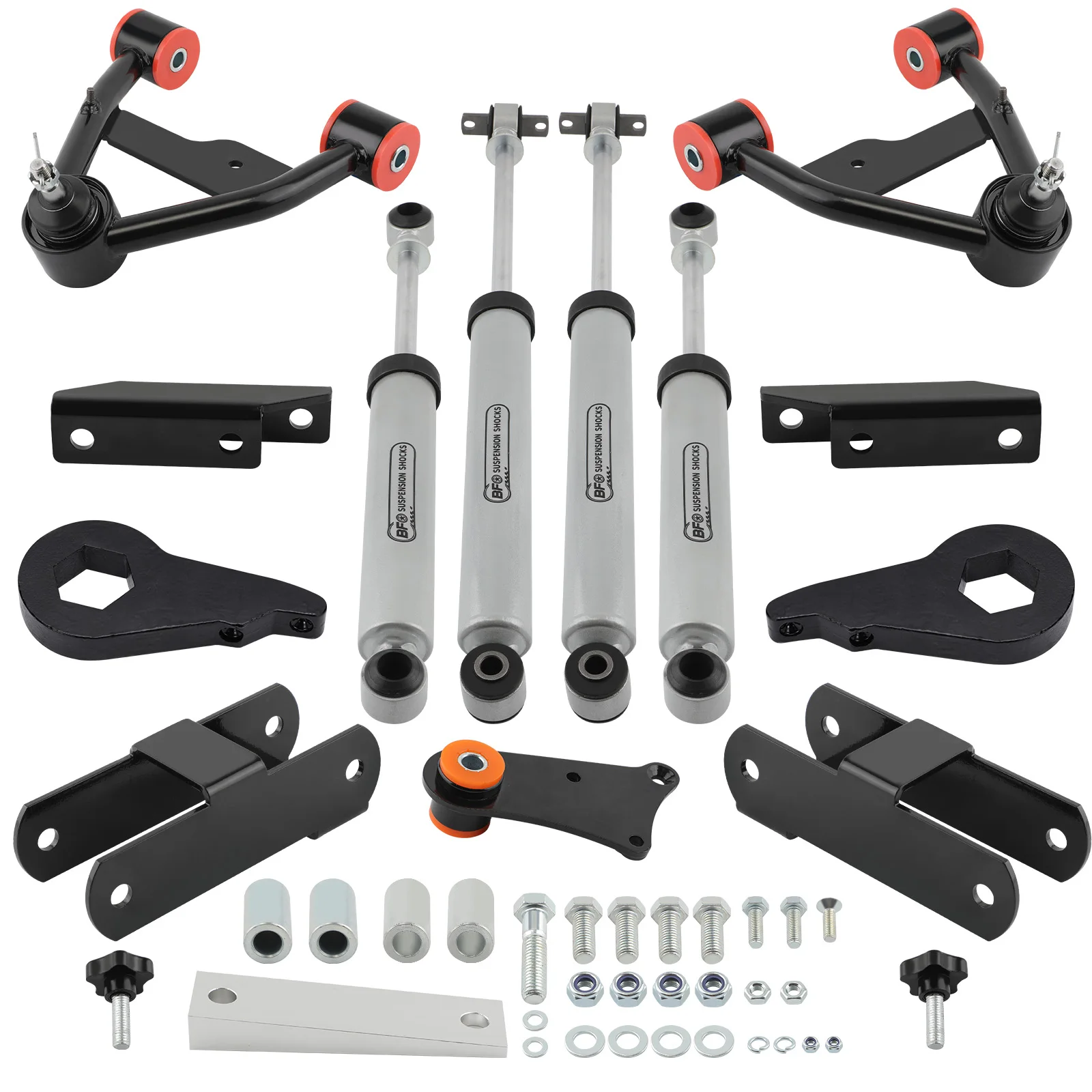 2.5" Lift Kit Shock + Control Arms For Chevy S10 Blazer 4WD 83-2005
2.5" Lift Kit Shock + Control Arms For Chevy S10 Blazer 4WD 83-2005