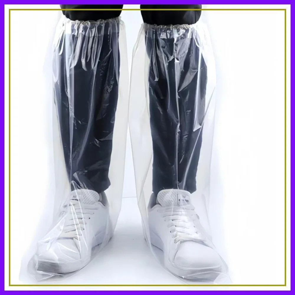 16 Disposable Non Slip Shoe Covers, Thickened Waterproof, 19 inch Tall, Clear, 8 Pairs
16 Disposable Non Slip Shoe Covers, Thickened Waterproof, 19 inch Tall, Clear, 8 Pairs