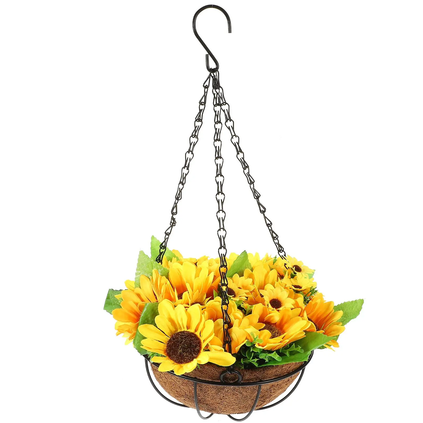 Artificial Sunflower Hanging Basket Decorative Home Office Garden Reliable Material No Watering Needed
Artificial Sunflower Hanging Basket Decorative Home Office Garden Reliable Material No Watering Needed