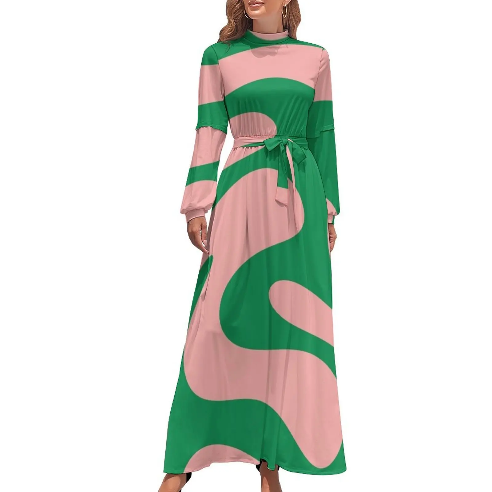 Swirly Pink and Green Retro Modern Abstract Long Dress wedding dresses for parties women's summer dress 2024
Swirly Pink and Green Retro Modern Abstract Long Dress wedding dresses for parties women's summer dress 2024