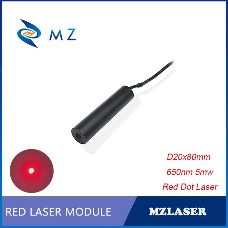 High Quality Red Dot Laser Module D20x80mm 650nm 5mw Glass Lens Industrial Grade
High Quality Red Dot Laser Module D20x80mm 650nm 5mw Glass Lens Industrial Grade