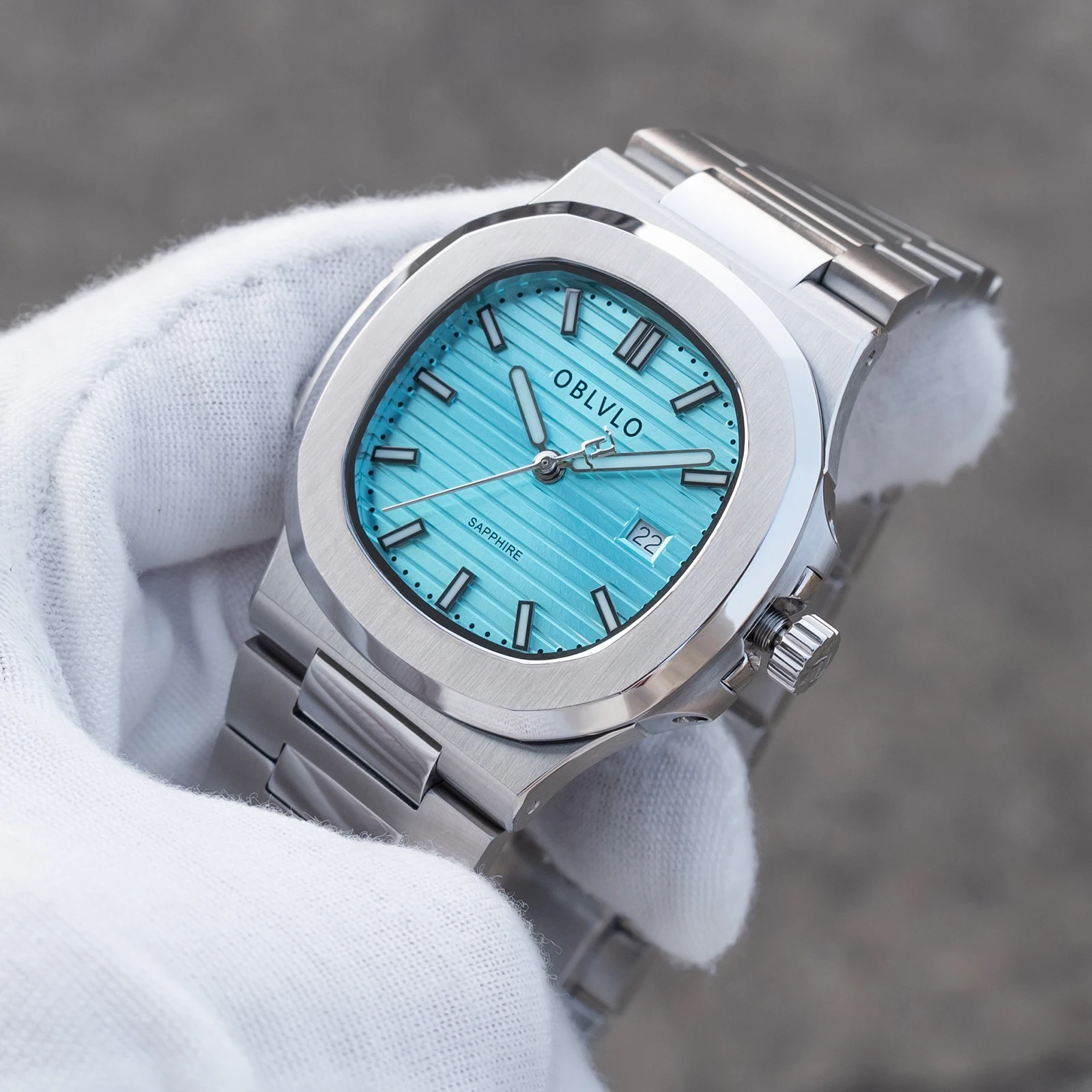 OBLVLO Men's Swiss Quartz Movement Square Blue Dial Watch with Date Feature Elegant Stainless Steel Bracelet Watches FM-YWL-S
OBLVLO Men's Swiss Quartz Movement Square Blue Dial Watch with Date Feature Elegant Stainless Steel Bracelet Watches FM-YWL-S