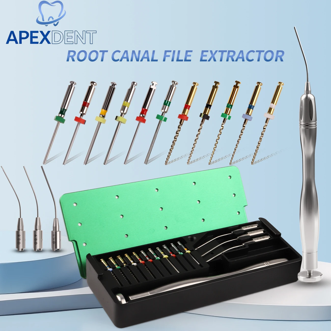 1Set Dental Root Canal Endo File Extractor Endodontic File Removal System Kit For Clinic Dentistry Rescue Instrument
1Set Dental Root Canal Endo File Extractor Endodontic File Removal System Kit For Clinic Dentistry Rescue Instrument