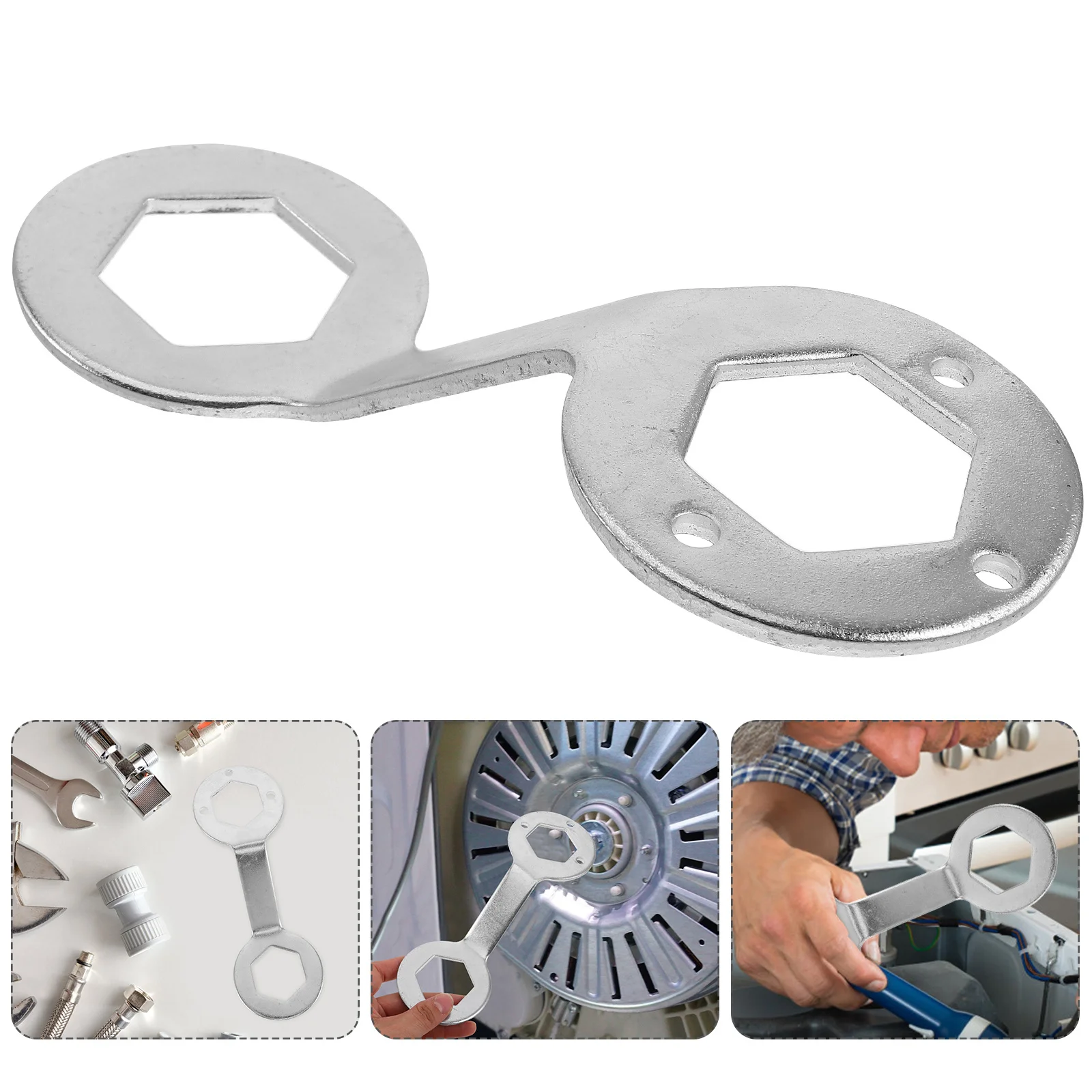 Washing Machine Spanner Dual-Ended Washer Repair Tool Sturdy Wrench For Installation Noise Reduction Compatible Models Hand
Washing Machine Spanner Dual-Ended Washer Repair Tool Sturdy Wrench For Installation Noise Reduction Compatible Models Hand