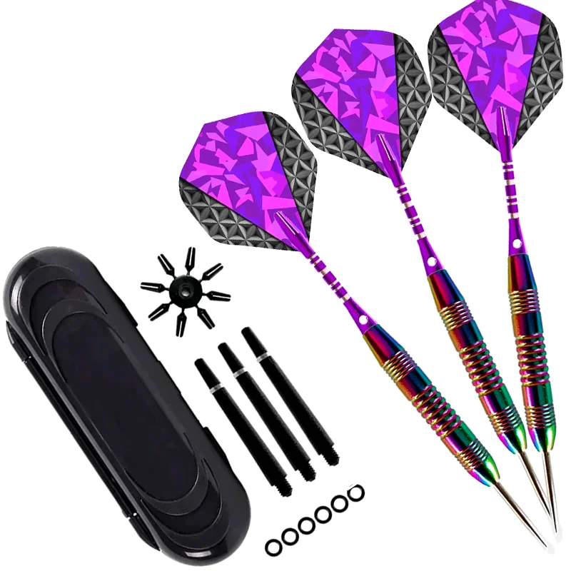 Steel Tip Darts Set 3 Pack Professional Steel Tip Dart Set 23g Darts Set with Dart Flights and Dart Shafts and Accessories
Steel Tip Darts Set 3 Pack Professional Steel Tip Dart Set 23g Darts Set with Dart Flights and Dart Shafts and Accessories