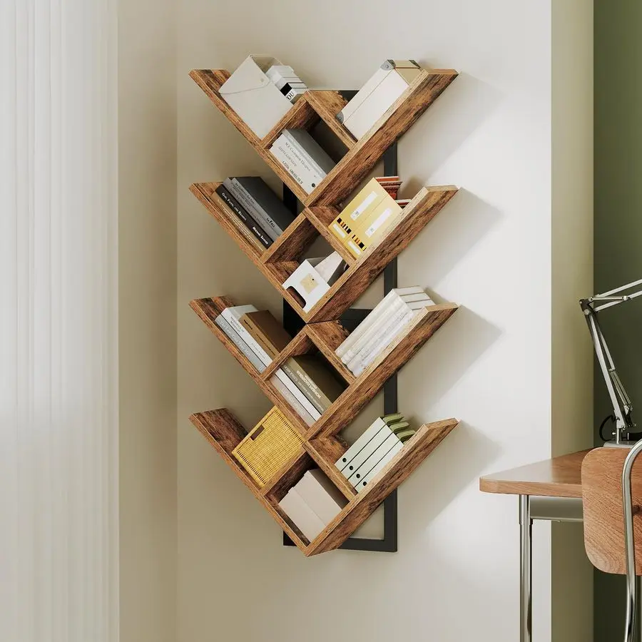 Навесные полки для стены, набор из 2 настенных полок, 2-уровневая деревянная книжная полка-дерево, подвесная полка-стеллаж для хранения, для гостиной
Навесные полки для стены, набор из 2 настенных полок, 2-уровневая деревянная книжная полка-дерево, подвесная полка-стеллаж для хранения, для гостиной