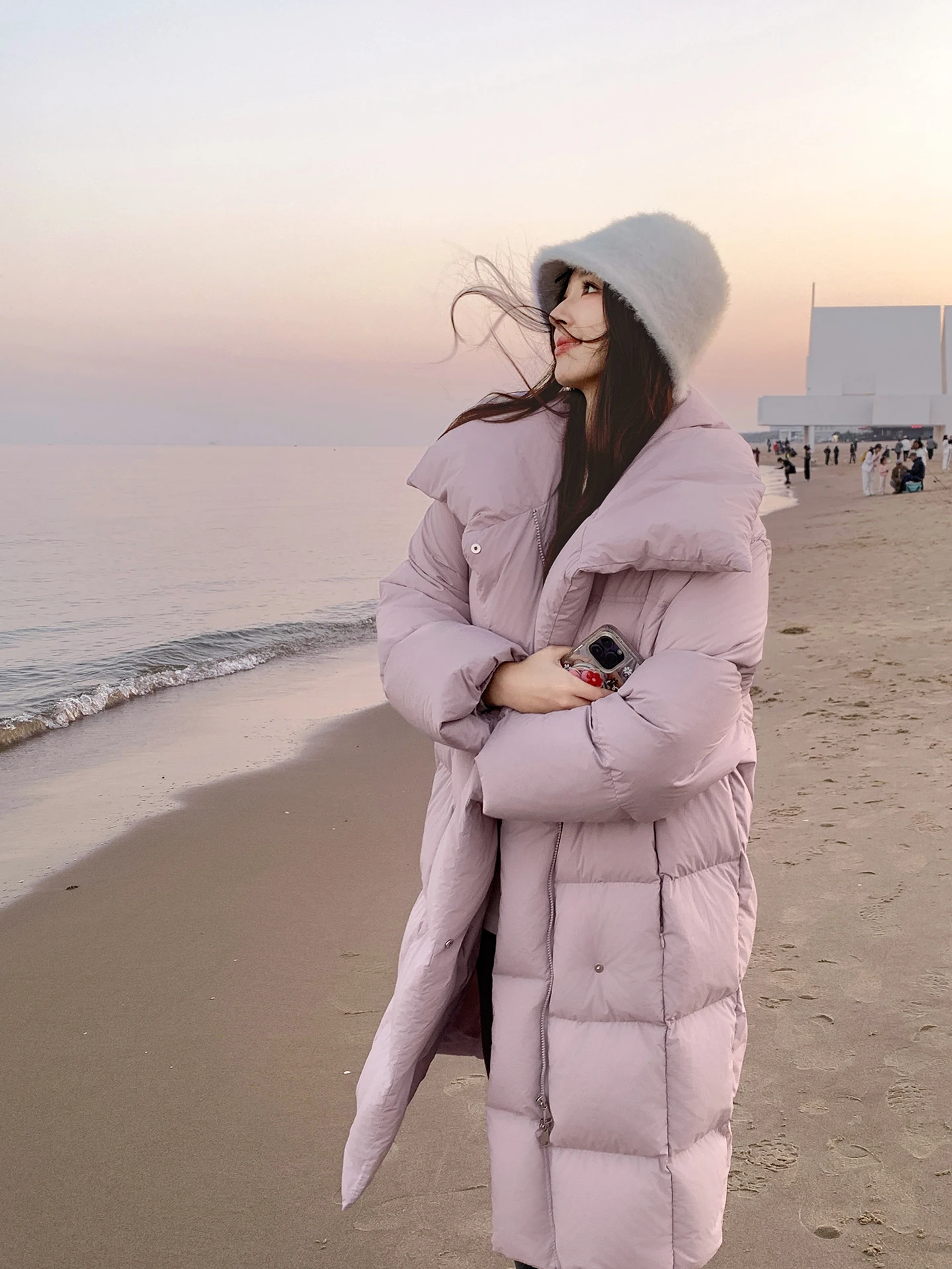 Aboutpoem Traceable Clean 90 Pure White Du down High Collar Gloves down Jaet Cloud Fluffy Long Sve Women's Coat
Aboutpoem Traceable Clean 90 Pure White Du down High Collar Gloves down Jaet Cloud Fluffy Long Sve Women's Coat