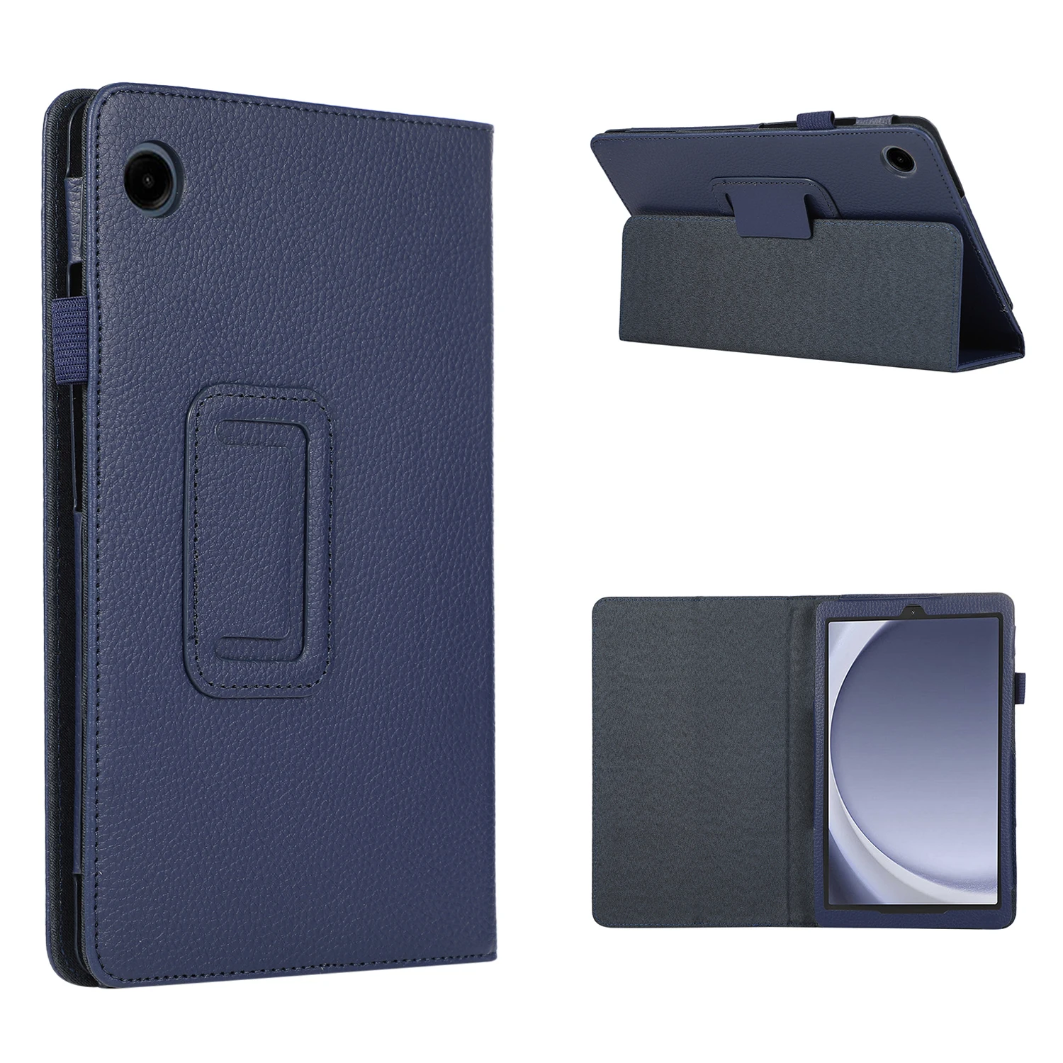 Чехол для планшета Samsung Galaxy Tab A9, текстура личи, искусственная кожа, складной двойной чехол-подставка - темно-синий
Чехол для планшета Samsung Galaxy Tab A9, текстура личи, искусственная кожа, складной двойной чехол-подставка - темно-синий