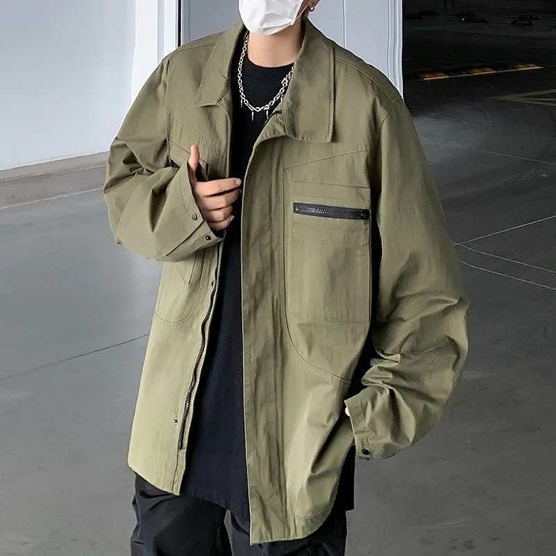 2024 Autumn New Fashion Turn-down Collar Zip up Jackets Men Trendy New Long Sleeve Solid Coats Vintage Y2K Men's Jacket Coat
2024 Autumn New Fashion Turn-down Collar Zip up Jackets Men Trendy New Long Sleeve Solid Coats Vintage Y2K Men's Jacket Coat