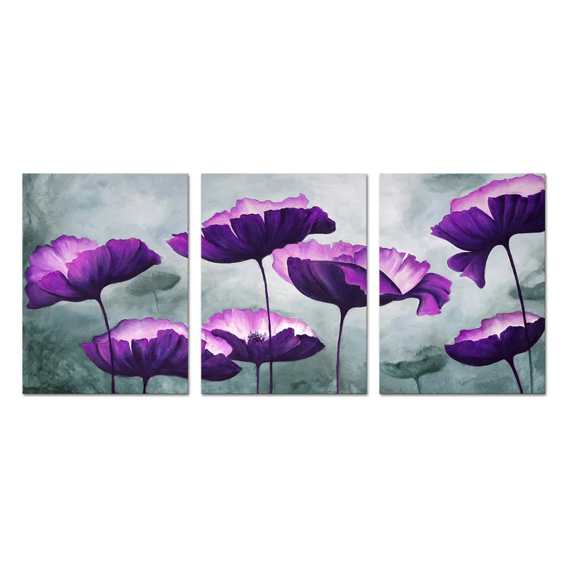 3 Pieces Purple Flowers Poster Wall Art Abstract Flowers Print Canvas Painting Modern Style Picture Living Room Home Decor
3 Pieces Purple Flowers Poster Wall Art Abstract Flowers Print Canvas Painting Modern Style Picture Living Room Home Decor
