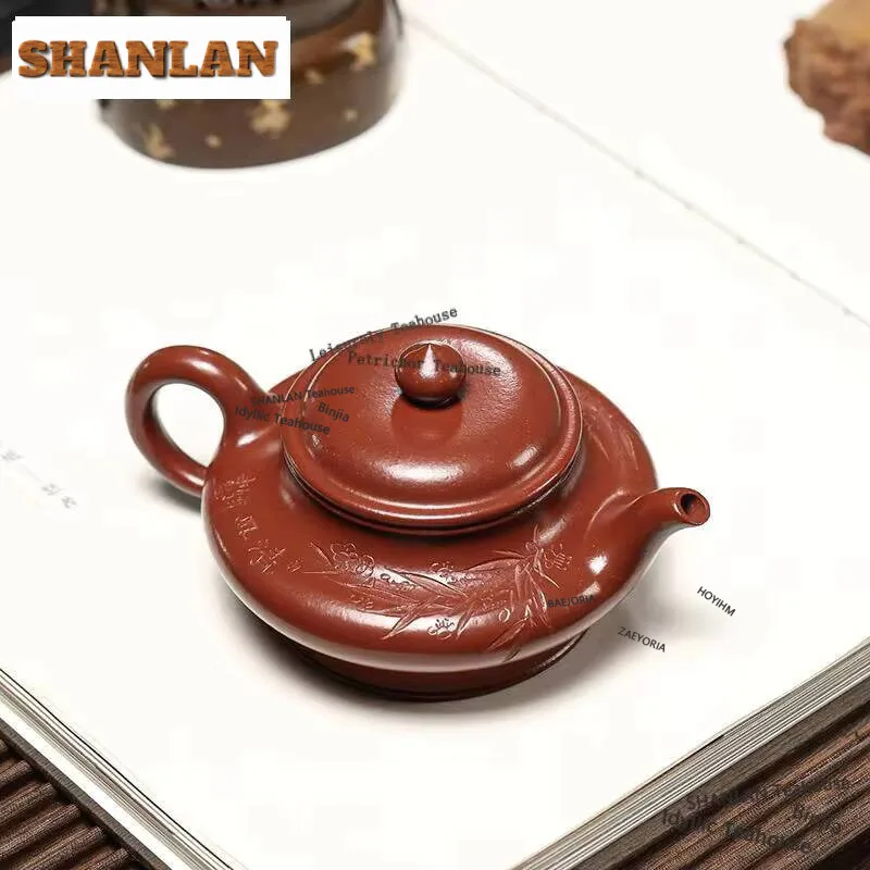 200ml Boutique Yixing Purple Clay Teapot Handmade Flat Pot Raw Ore Dahongpao Mud Kettle Chinese Zisha Teaset Tableware Ornaments
200ml Boutique Yixing Purple Clay Teapot Handmade Flat Pot Raw Ore Dahongpao Mud Kettle Chinese Zisha Teaset Tableware Ornaments