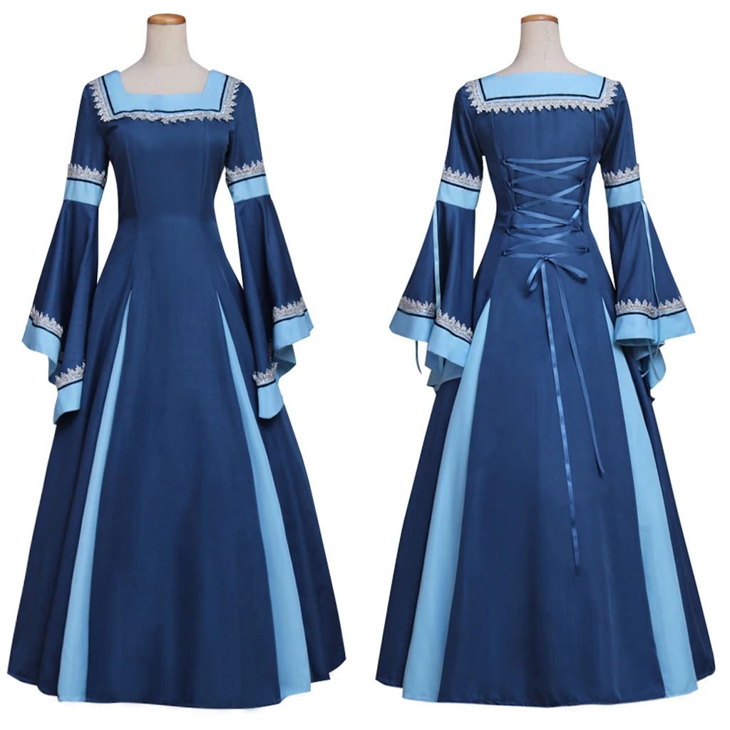 Medieval Renaissance Victorian Gothic Blue Dress Ball Gown Adult Halloween Cosplay Costume
Medieval Renaissance Victorian Gothic Blue Dress Ball Gown Adult Halloween Cosplay Costume