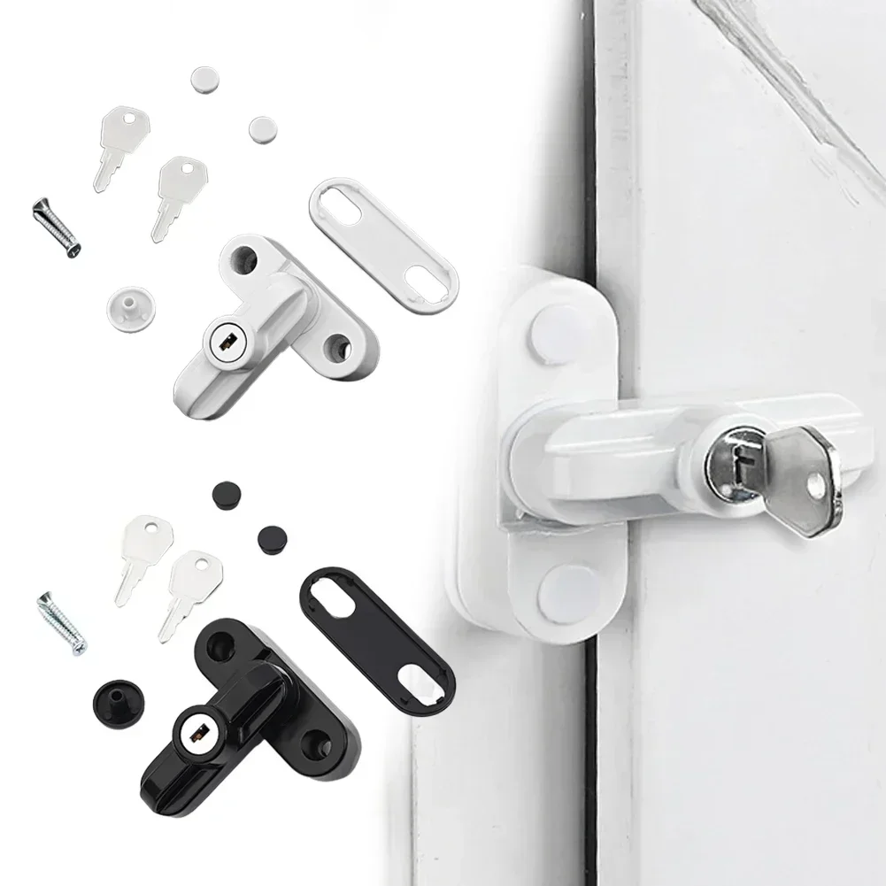 1pcs Aluminum Alloy Safety Locks UPVC Door Sash Jammer Security Restrictors T-locks Flat Open Doors Windows Locks With Key
1pcs Aluminum Alloy Safety Locks UPVC Door Sash Jammer Security Restrictors T-locks Flat Open Doors Windows Locks With Key