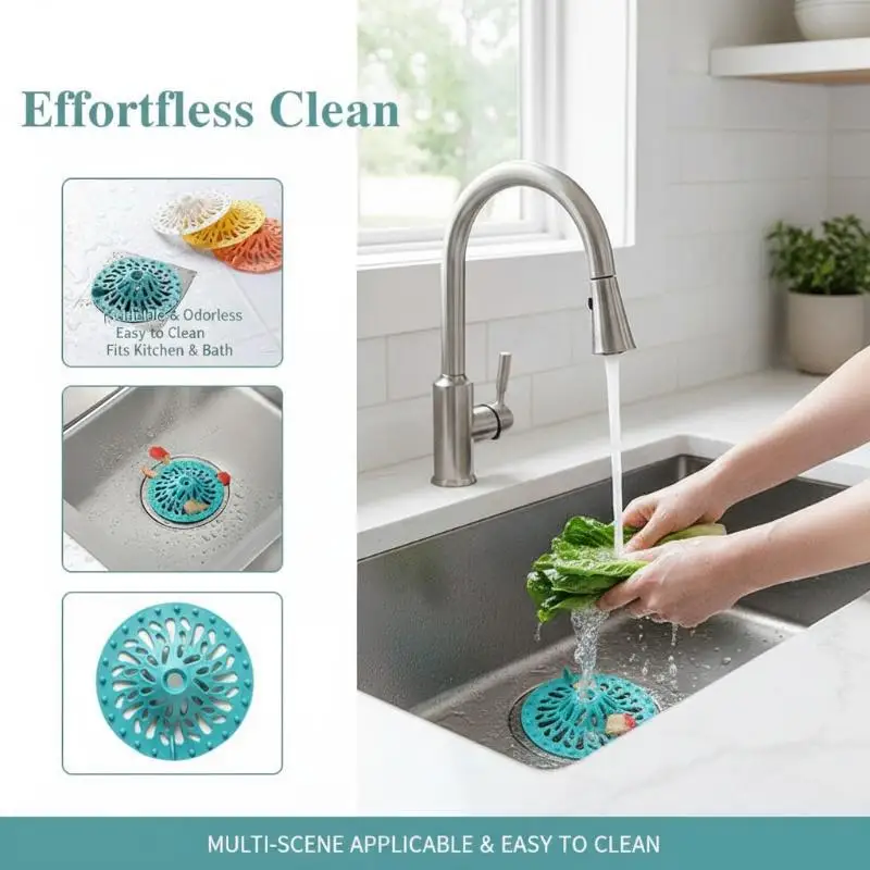 Hair Stopper Catcher Shower Drain Strainer Drainer Kitchen Sink Filter Bathtub Sewer Outfall Filter Cover Bathroom Accessories
Hair Stopper Catcher Shower Drain Strainer Drainer Kitchen Sink Filter Bathtub Sewer Outfall Filter Cover Bathroom Accessories