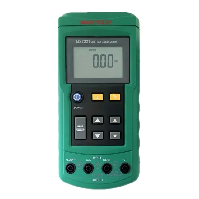 MASTECH MS7221 Цифровой калибратор напряжения/мА, напряжения, тока, выход, шаг постоянного тока, 0-10 В, 0-24 мА, тестер
MASTECH MS7221 Цифровой калибратор напряжения/мА, напряжения, тока, выход, шаг постоянного тока, 0-10 В, 0-24 мА, тестер