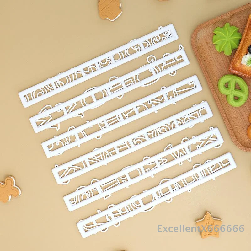 6Pcs/Set Alphanumeric Shape Cookie Mold Fondant Biscuits Cake Gift DIY Letter Modeling Cake Cutter Decorate Tools Letters Stamps
6Pcs/Set Alphanumeric Shape Cookie Mold Fondant Biscuits Cake Gift DIY Letter Modeling Cake Cutter Decorate Tools Letters Stamps