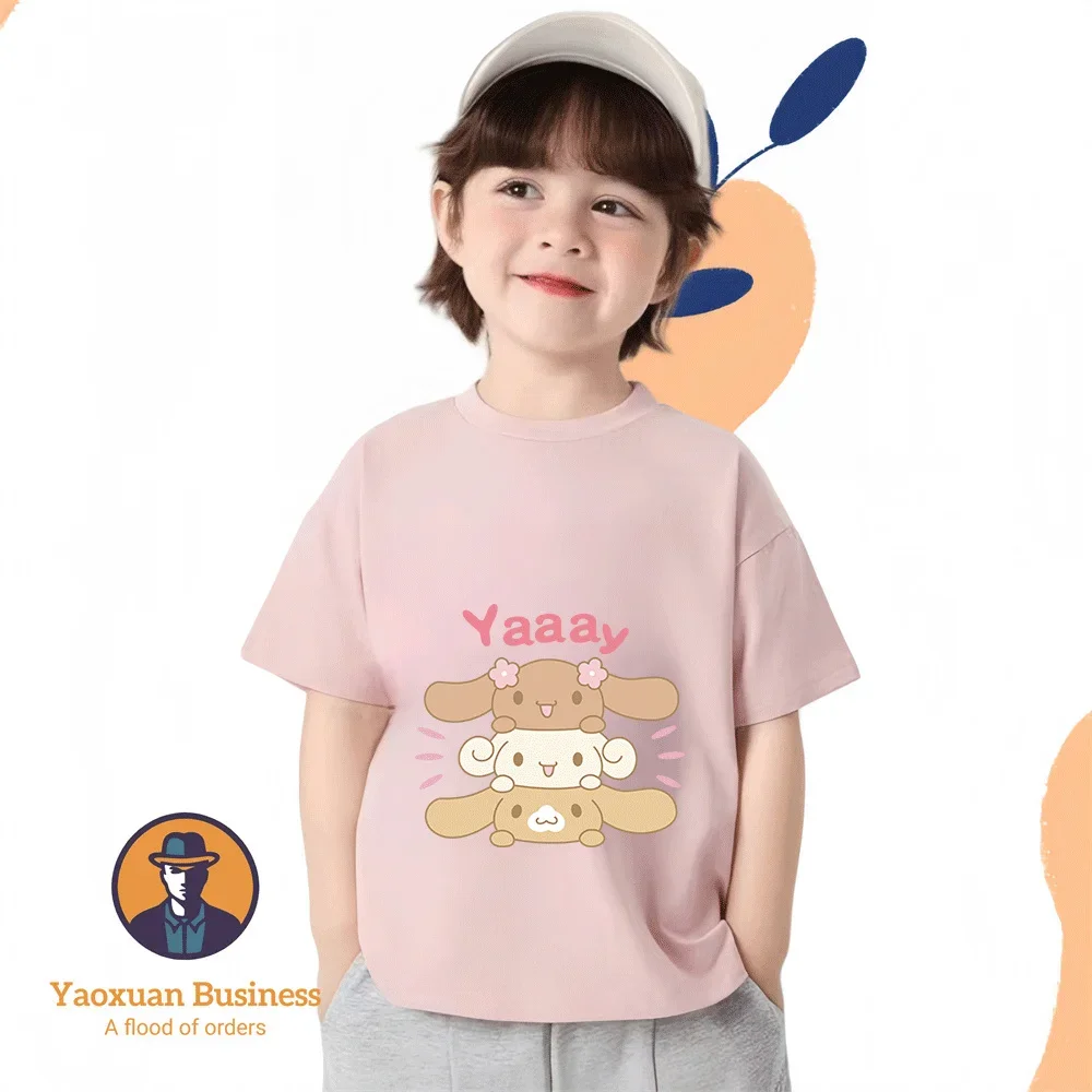 High Quality 2-14Y Boys Girls Round Neck Pure Cotton Kidswear Cinnamon Anime Summer Fashion
High Quality 2-14Y Boys Girls Round Neck Pure Cotton Kidswear Cinnamon Anime Summer Fashion
