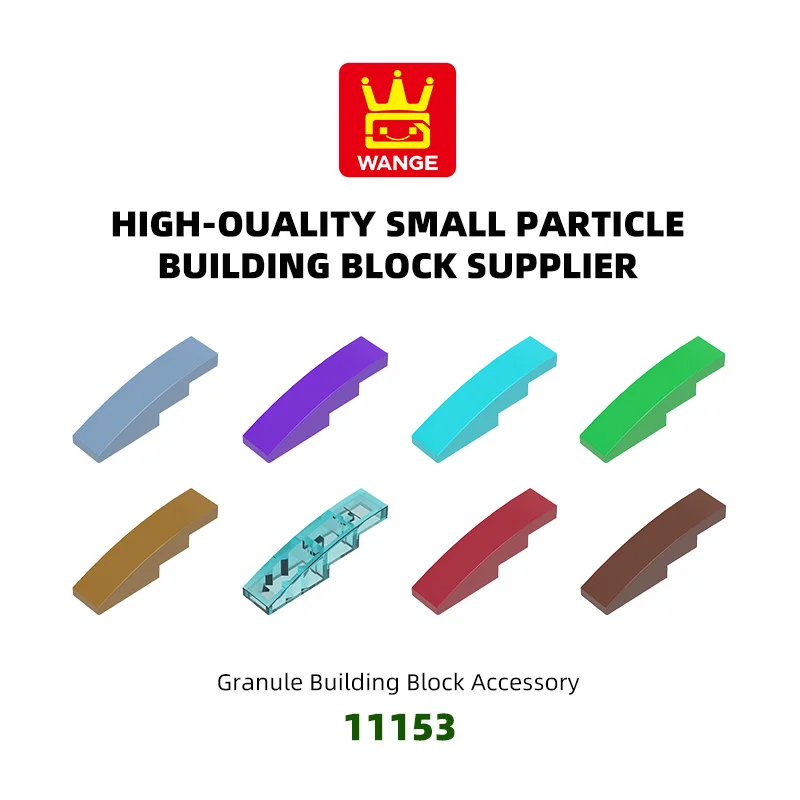 Wange 120Pcs/lot 11153 Slope Curved 4 x 1 Block Moc Color Accessories Compatible with Brick DIY Children's Toy Assembly
Wange 120Pcs/lot 11153 Slope Curved 4 x 1 Block Moc Color Accessories Compatible with Brick DIY Children's Toy Assembly