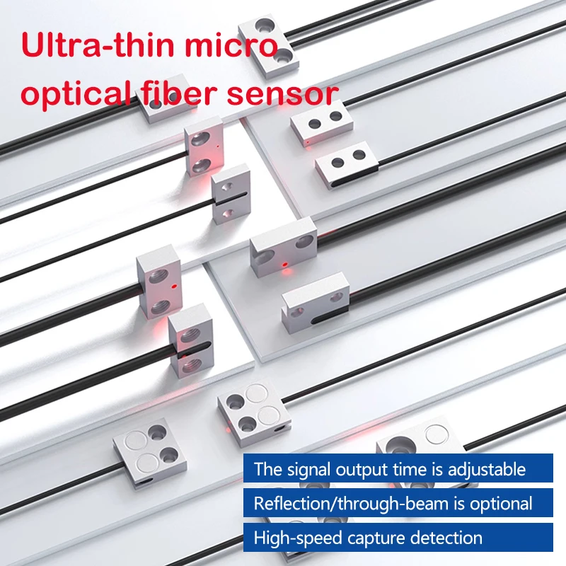 Flat photoelectric switch, fiber optic sensor, ultra-thin miniature fiber optic sensor, diffuse reflection, beam reflection sens
Flat photoelectric switch, fiber optic sensor, ultra-thin miniature fiber optic sensor, diffuse reflection, beam reflection sens