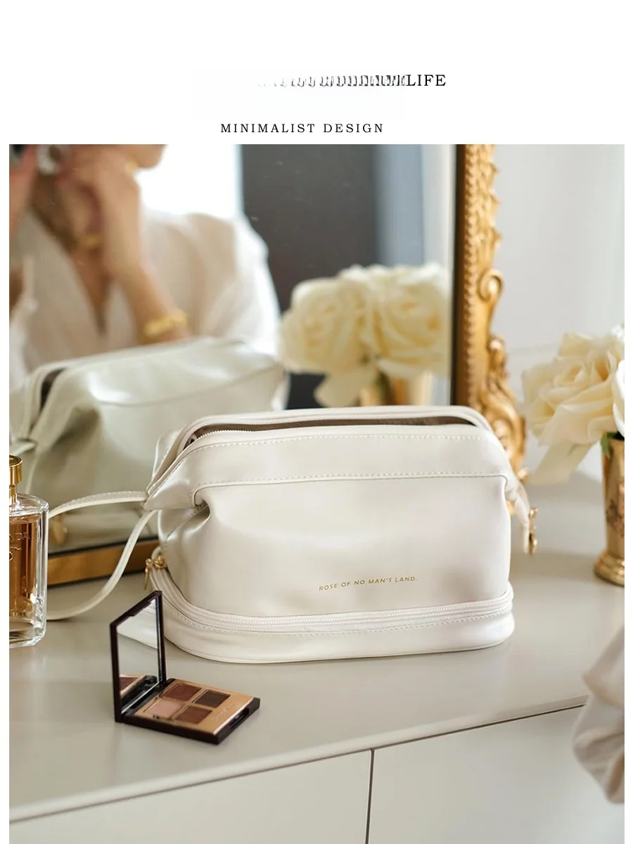 Tlife Large Capacity PU Cosmetic Bag Waterproof Travel Toiletry Bag Multi-Functional Storage Bag Simple Style Zipper Closure
Tlife Large Capacity PU Cosmetic Bag Waterproof Travel Toiletry Bag Multi-Functional Storage Bag Simple Style Zipper Closure