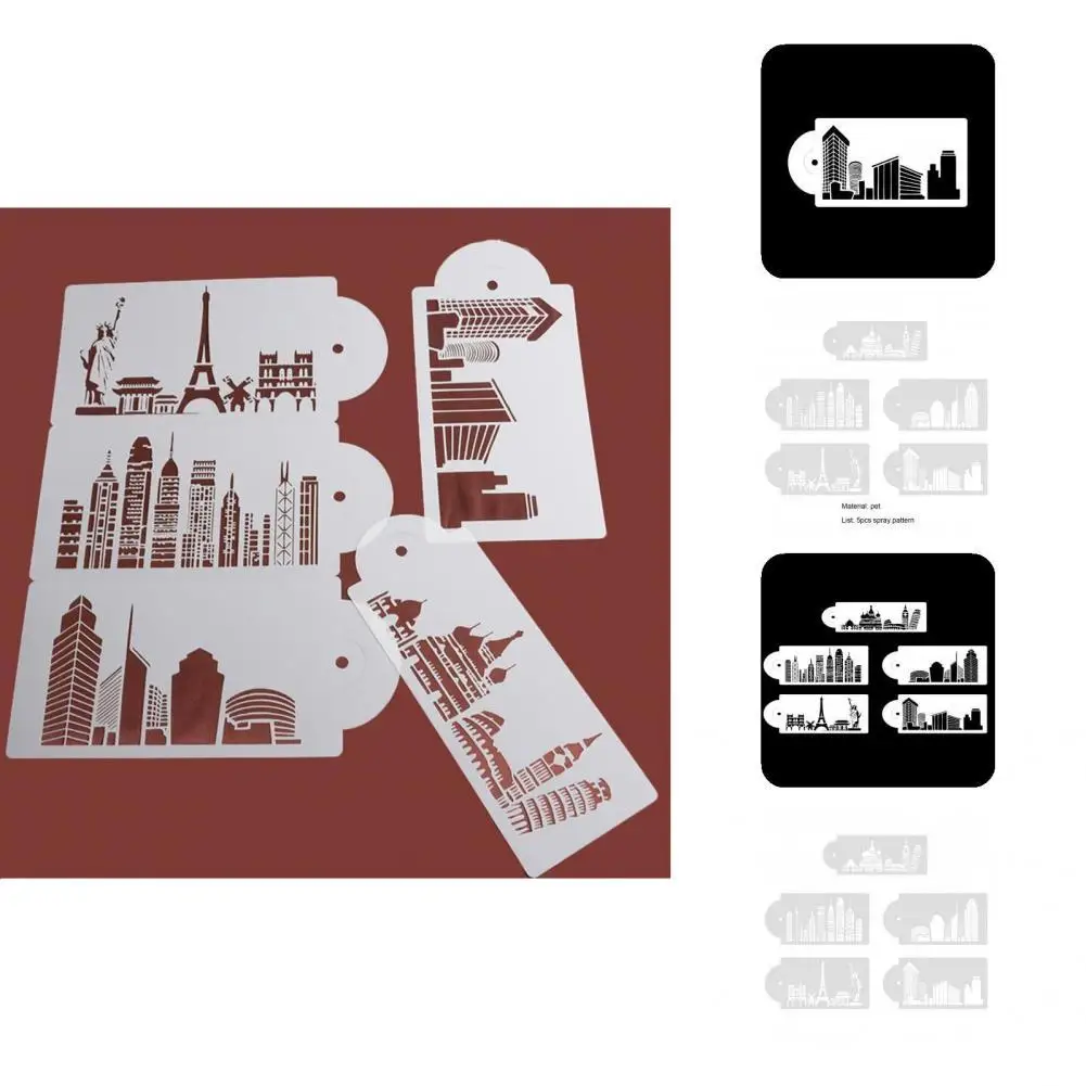 1 Set Special Cake Spray Template City Building Pattern PET Cake Decorating Stencil Rounded Edge Cake Rim Template
1 Set Special Cake Spray Template City Building Pattern PET Cake Decorating Stencil Rounded Edge Cake Rim Template
