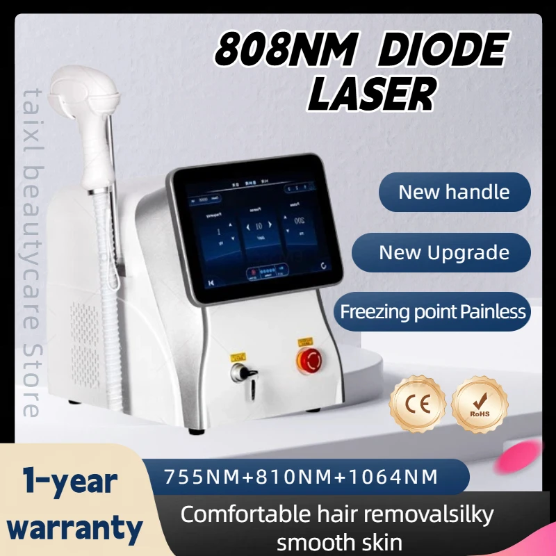 Newest 808NM Diode Laser Hair Removal Machine Ice Titanium Laser Painless Permanent Hair Removal 755 808 1064NM
Newest 808NM Diode Laser Hair Removal Machine Ice Titanium Laser Painless Permanent Hair Removal 755 808 1064NM