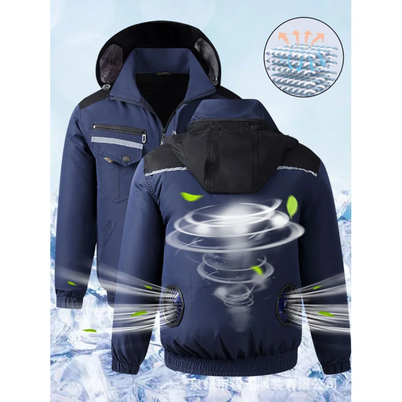 Minsu 2025Summer New Cooling Refrigeration Cooling Jacket Hooded Detachable Workwear Air Conditioning Clothes Men's and Women's
Minsu 2025Summer New Cooling Refrigeration Cooling Jacket Hooded Detachable Workwear Air Conditioning Clothes Men's and Women's