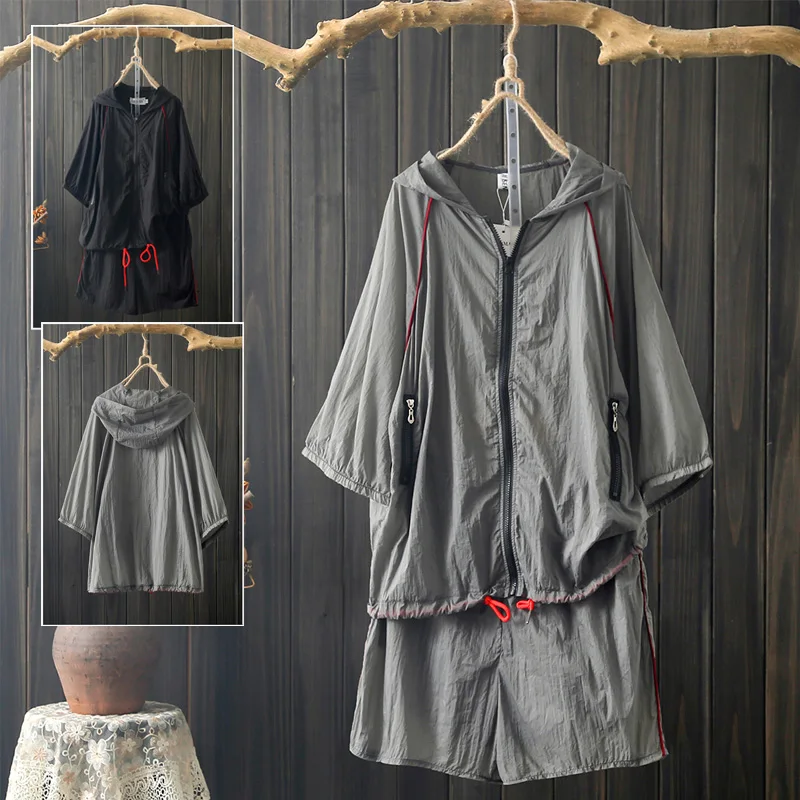plus Size Summer Sports Set Women's Casual Loose Travel Outfit Korean Style Fashionable Sun Protection Student Uniform
plus Size Summer Sports Set Women's Casual Loose Travel Outfit Korean Style Fashionable Sun Protection Student Uniform