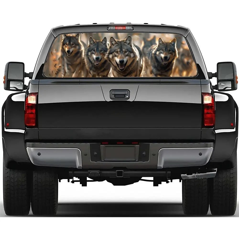 Running Animal Wolf Fallen Leaves Car Rear Windshield Sticker Truck Window See Through Perforated Back Window Vinyl Decal Decor
Running Animal Wolf Fallen Leaves Car Rear Windshield Sticker Truck Window See Through Perforated Back Window Vinyl Decal Decor