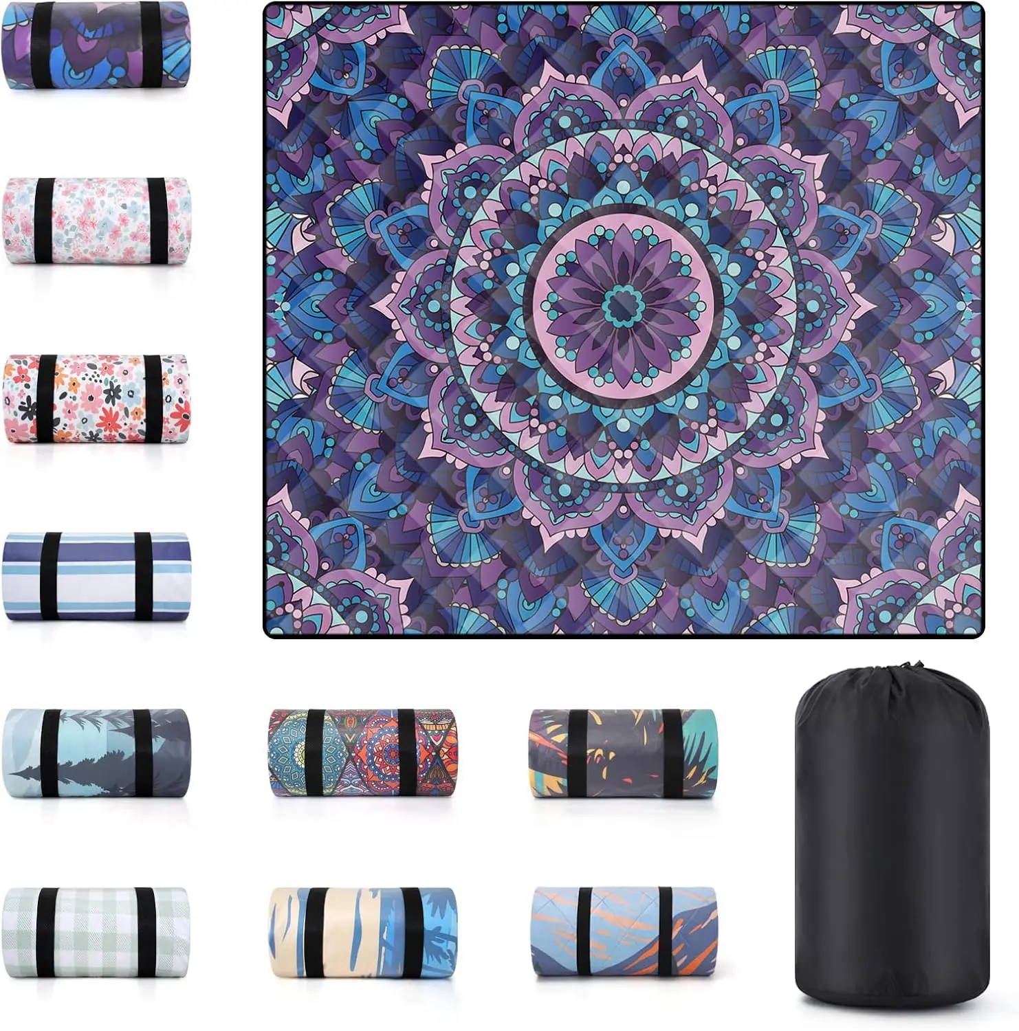 60x80" Extra Large Waterproof Picnic Blanket, Sandproof Outdoor Beach Mat, Foldable Camping Essentials for Travel & Vacation
60x80" Extra Large Waterproof Picnic Blanket, Sandproof Outdoor Beach Mat, Foldable Camping Essentials for Travel & Vacation