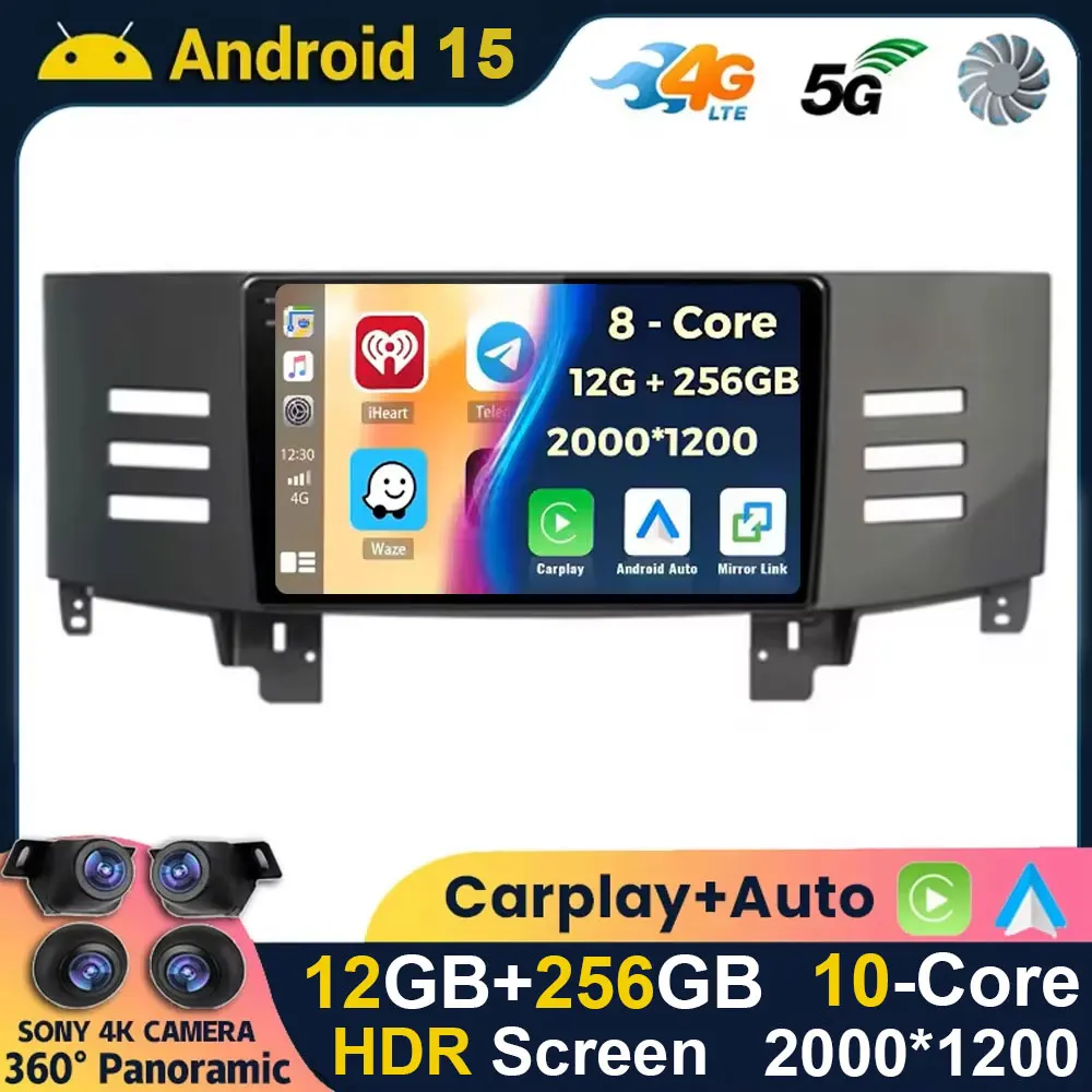 Android 15 Carplay Auto WIFI + 4G Автомагнитола для Toyota Reiz Mark x 2007 2008 2009 Мультимедийный видеоплеер Стерео GPS 360 Камера BT
Android 15 Carplay Auto WIFI + 4G Автомагнитола для Toyota Reiz Mark x 2007 2008 2009 Мультимедийный видеоплеер Стерео GPS 360 Камера BT