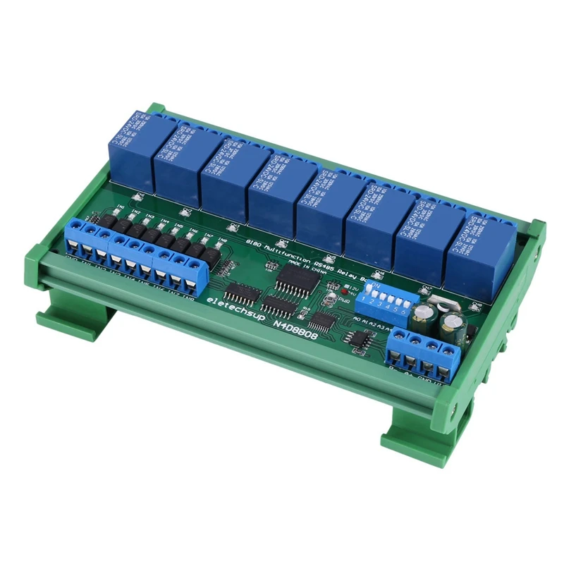 2X DC 24V 8 Ch RS485 Relay Board Modbus RTU UART Remote Control Switch DIN35 Rail Box For PLC Automation Control
2X DC 24V 8 Ch RS485 Relay Board Modbus RTU UART Remote Control Switch DIN35 Rail Box For PLC Automation Control