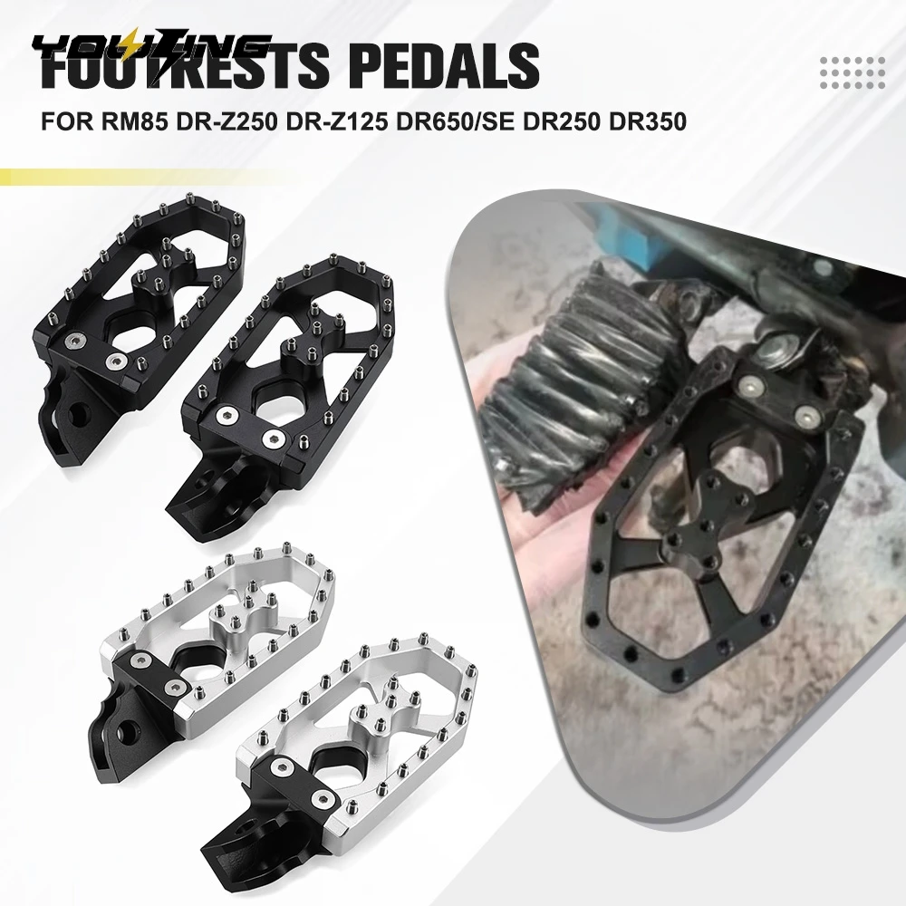 Поворотные регулируемые подножки для Suzuki RM85 DR-Z250 DR-Z125 DR650/SE DR250 DR350, передние, с функцией удлинения и занижения
Поворотные регулируемые подножки для Suzuki RM85 DR-Z250 DR-Z125 DR650/SE DR250 DR350, передние, с функцией удлинения и занижения