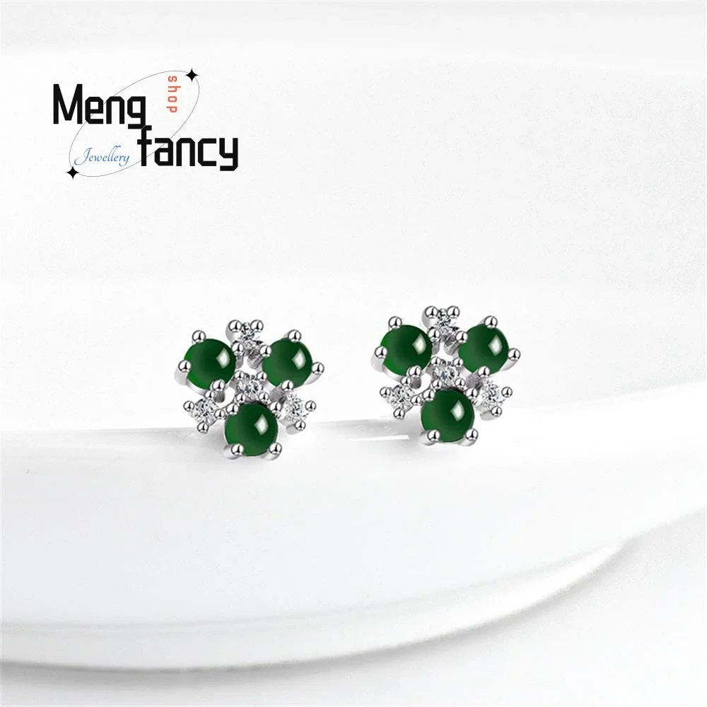S925 Silver Inlaid Natural A-goods Jadeite Jade Earrings Simple Elegant Exquisite Personalized Sexy Young Girls Fashion Jewelry
S925 Silver Inlaid Natural A-goods Jadeite Jade Earrings Simple Elegant Exquisite Personalized Sexy Young Girls Fashion Jewelry