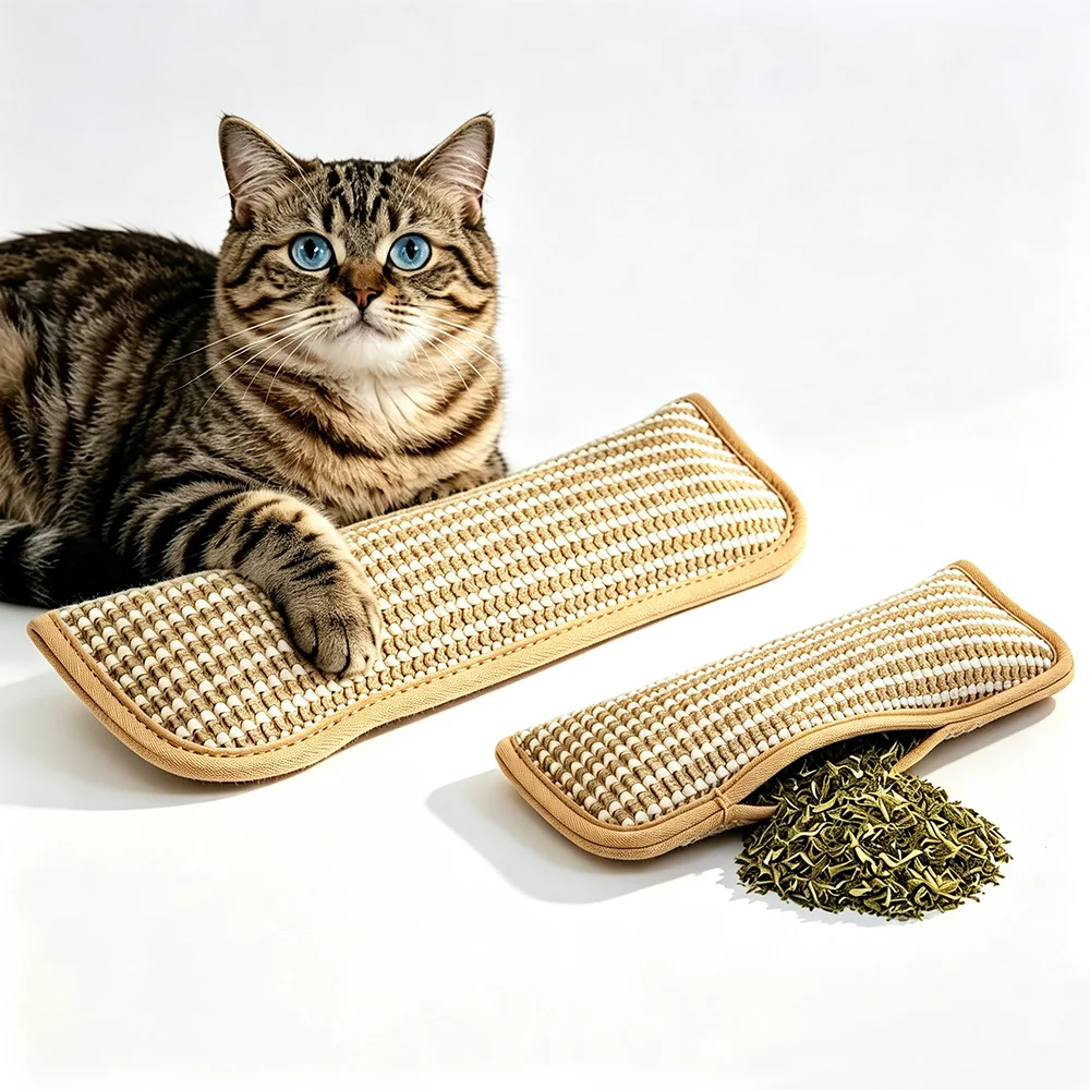 Catnip Pillow Interactive Kicker Toy Sisal Cat Scratcher Chew Toy for Indoor Cats Teeth Grinding Bite Resistant Catnip Toys
Catnip Pillow Interactive Kicker Toy Sisal Cat Scratcher Chew Toy for Indoor Cats Teeth Grinding Bite Resistant Catnip Toys