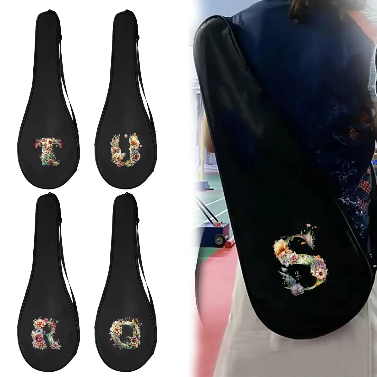 Badminton Pouch Storage Holder Kit Set Portable Outdoor Fitness Nylon Material Shoulder Tennis Case Bags Floral Letter Pattern
Badminton Pouch Storage Holder Kit Set Portable Outdoor Fitness Nylon Material Shoulder Tennis Case Bags Floral Letter Pattern