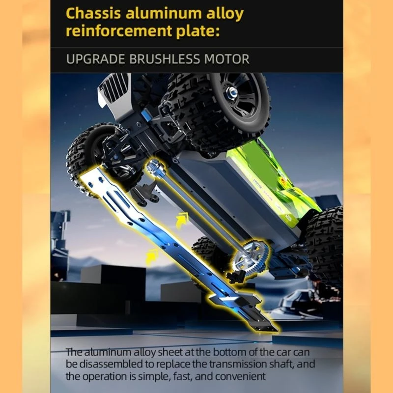 1/18 Scale Brushless Motor 4WD Monsters Truck All Terrain Remote Control Car Speed Performances for Outdoor Playing 15UB
1/18 Scale Brushless Motor 4WD Monsters Truck All Terrain Remote Control Car Speed Performances for Outdoor Playing 15UB