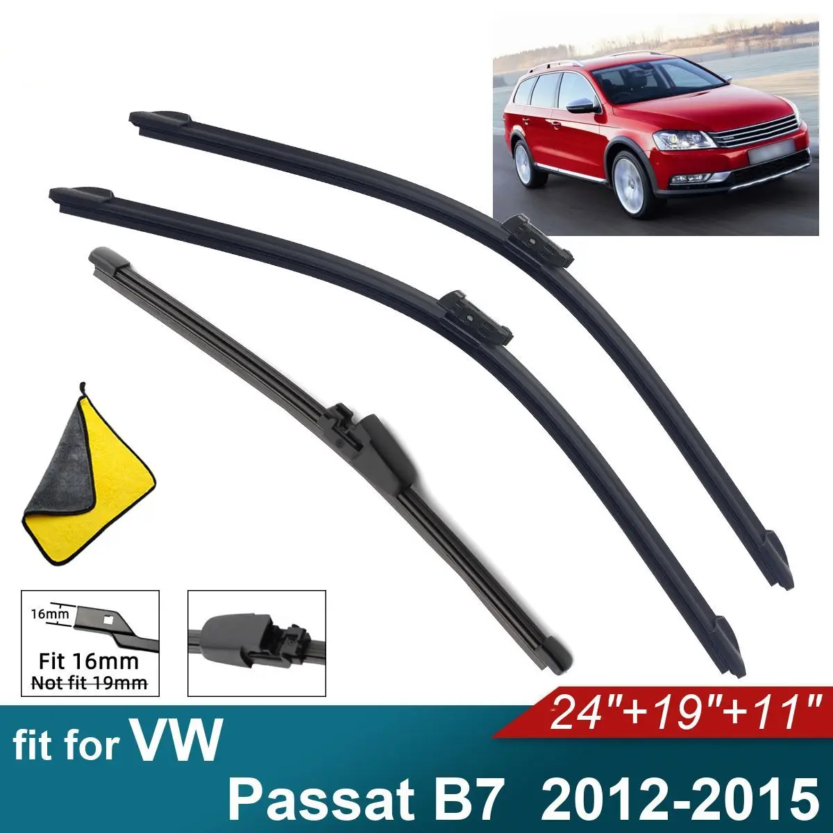 Щетки стеклоочистителя автомобиля подходят для VW Passat B7, щетки заднего стеклоочистителя из мягкой резины, авто переднее лобовое стекло 2012 2013 2014 2015
Щетки стеклоочистителя автомобиля подходят для VW Passat B7, щетки заднего стеклоочистителя из мягкой резины, авто переднее лобовое стекло 2012 2013 2014 2015