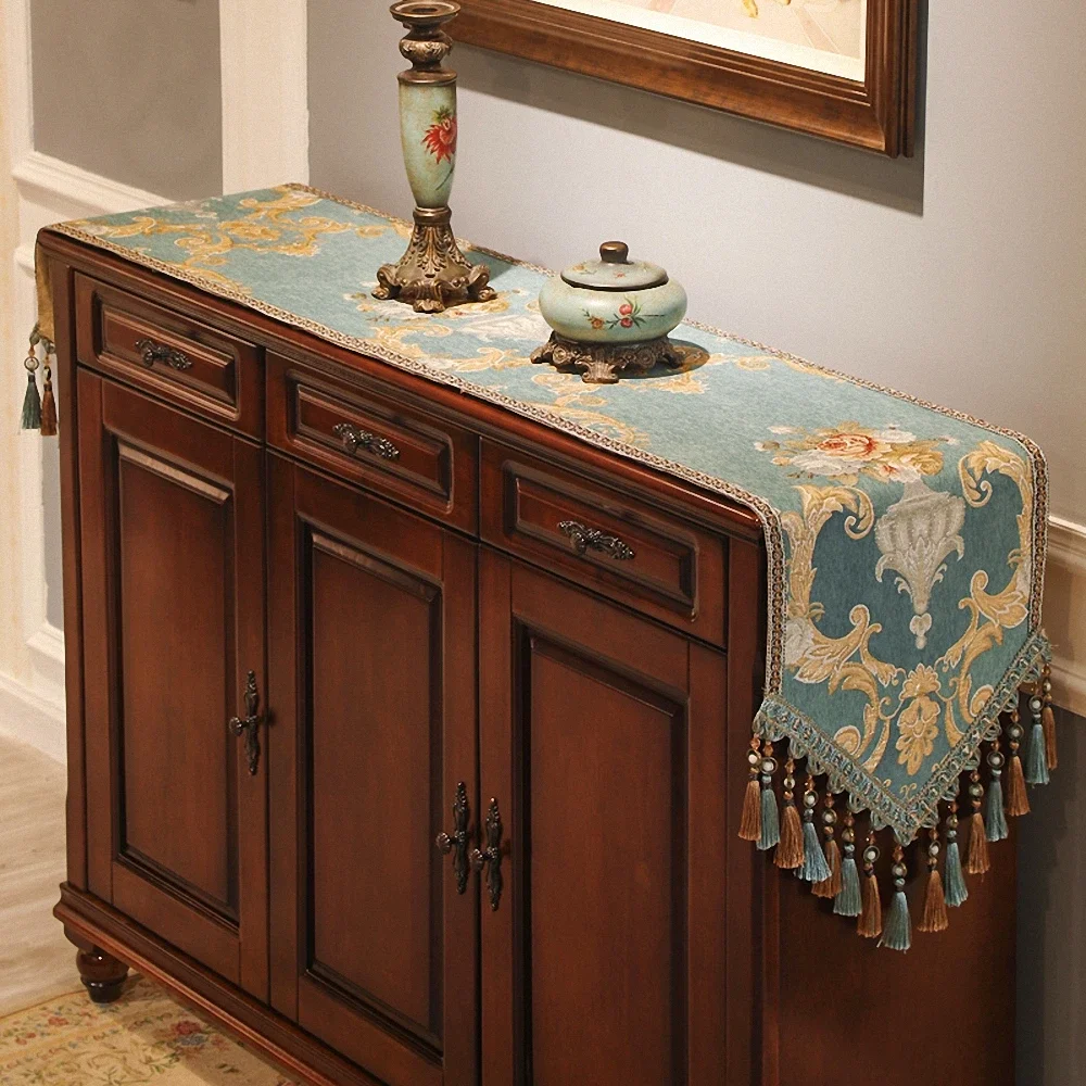 Vintage Cabinet Dining Table Cover Royal Luxury Chenille Table Runner European High Density Embroidery Tablecloth Table Flag B2
Vintage Cabinet Dining Table Cover Royal Luxury Chenille Table Runner European High Density Embroidery Tablecloth Table Flag B2