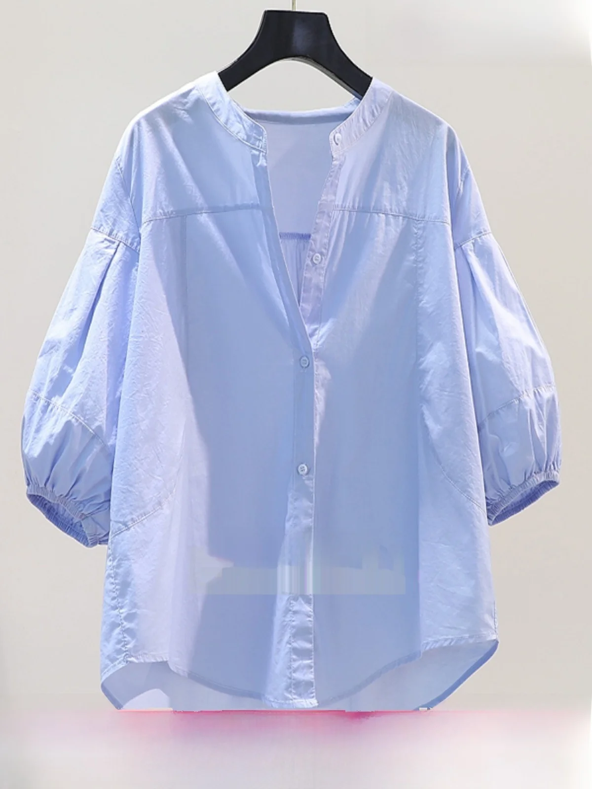 Loose Cotton Linen ort Sve irt Women's Summer Faion Artistic Sle Button up Top Bubble Sve Regular Length
Loose Cotton Linen ort Sve irt Women's Summer Faion Artistic Sle Button up Top Bubble Sve Regular Length