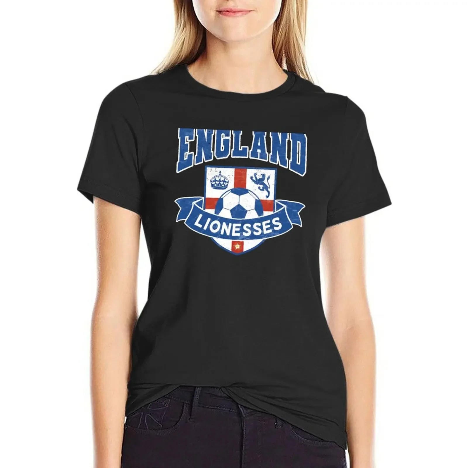 England Lionesses Football Badge (#04) T-Shirt aesthetic clothes blacks animal print t shirts for Women loose fit
England Lionesses Football Badge (#04) T-Shirt aesthetic clothes blacks animal print t shirts for Women loose fit