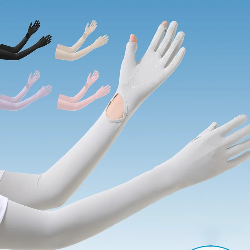 Long sunscreen ice sleeves Ice silk breathable gloves UV protection outdoor cycling sleeves Ice silk sunscreen sleeves
Long sunscreen ice sleeves Ice silk breathable gloves UV protection outdoor cycling sleeves Ice silk sunscreen sleeves
