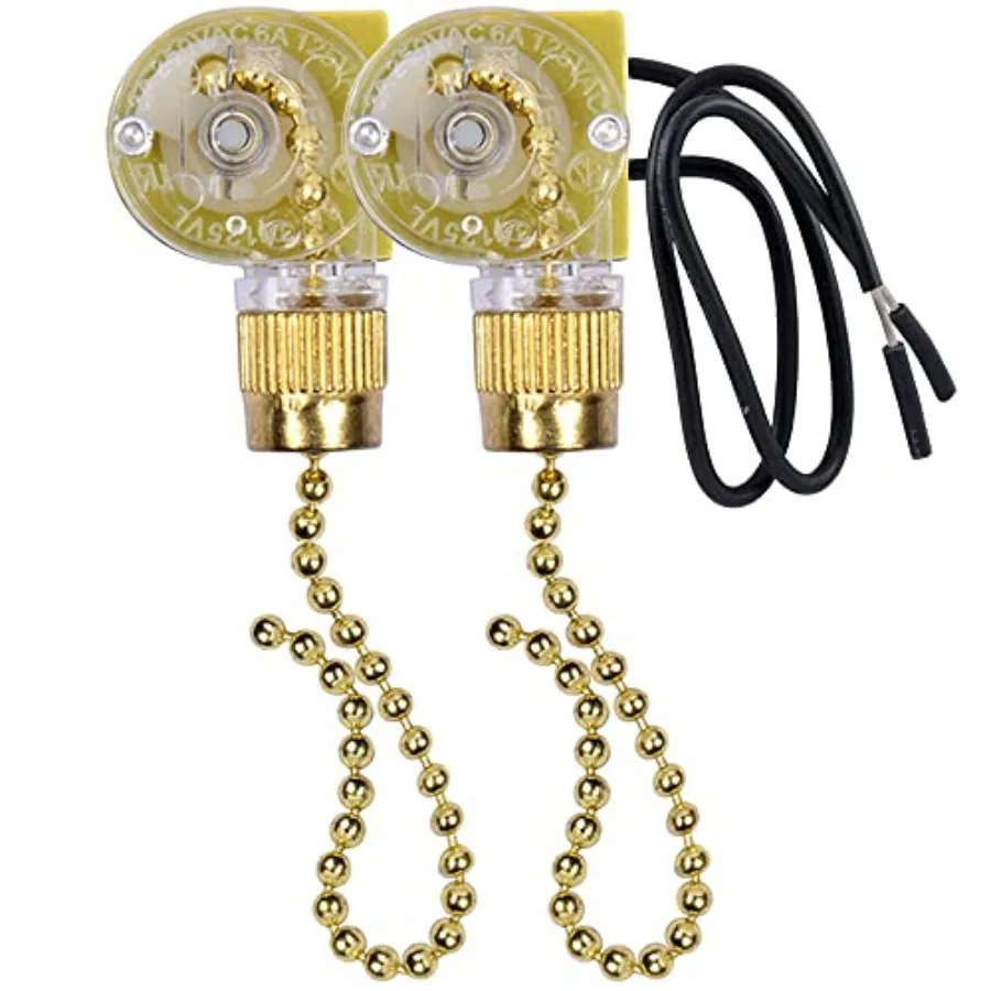 Ceiling Fan Switch Zing Ear ZE-109 Two-Wire Light With Pull Cords for Fans, Lamps and Wall Lights - Pull Chain Control Replacem
Ceiling Fan Switch Zing Ear ZE-109 Two-Wire Light With Pull Cords for Fans, Lamps and Wall Lights - Pull Chain Control Replacem